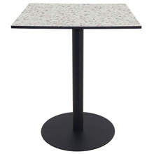 Matte Black Paige Square Outdoor Dining Table