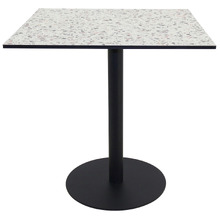Matte Black Paige Square Outdoor Dining Table