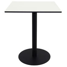 Matte Black Lyon Square Outdoor Dining Table