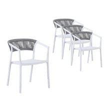Sofia Rope Outdoor Dining Chairs (Set of 4)