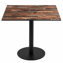 Matte Black Hudgens Square Outdoor Dining Table