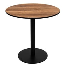 Matte Black Hudgens Round Outdoor Dining Table