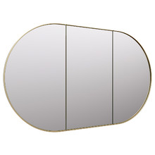 Caleb 1200mm Framed Oval Mirrored Shaving Cabinet