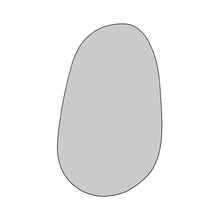 150cm Monroe Black Steel Wall Mirror
