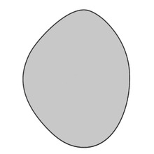 90cm Monroe Steel Wall Mirror