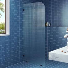 Dallas 1100 x 2000mm Frameless Fluted Glass Shower Screen Panel