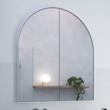 Caleb 760mm White Arch Shaving Cabinet