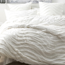 White Wave Cotton Quilt Cover Set