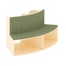 Kids' Clara 4 Shelf Bookcase with Bench