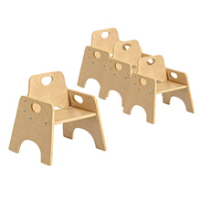Ermin Stackable Toddler Chairs (Set of 4)