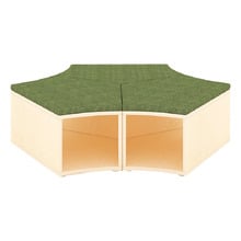 Jooyes Kids' Polygon Modular Benches with Storage (Set of 3)