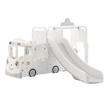 All 4 Kids White Lorenzo Slide & Swing Play Centre