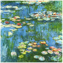 Water Lilies Stretched Canvas Wall Art