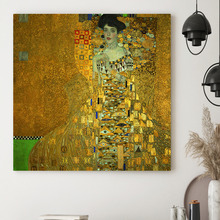 Portrait of Adele Bloch Bauer By Gustav Klimt Stretched Canvas Wall Art