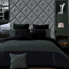 Black & Grey Cossette Quilt Cover Set