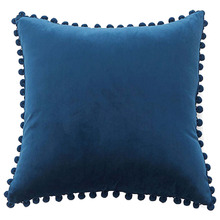 Pom Pom Velvet Cushion Cover