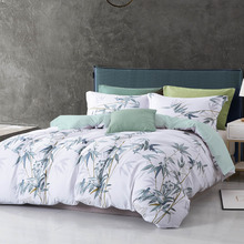 Chad Bamboo Leaf Microfibre Quilt Cover Set