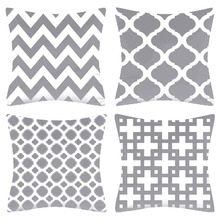 4 Piece Hamptons Cushion Cover Set