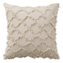 Boho Tassels Fringe Cotton & Linen Cushion Cover