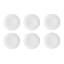 Diamond 30.5cm Porcelain Coupe Dinner Plates (Set of 6)