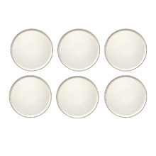 Retro 32.3cm Porcelain Serving Plates (Set of 6)
