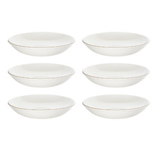 Retro 23cm Porcelain Coupe Bowls (Set of 6)