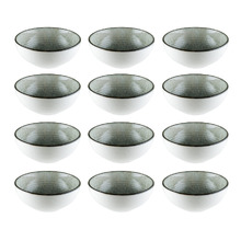 Ash Lenta 13.8cm Porcelain Deep Bowls (Set of 12)