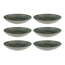 Olive Lenta 23cm Porcelain Coupe Bowls (Set of 6)