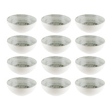 Olive Odette 13.8cm Porcelain Deep Bowls (Set of 12)