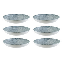Denim Mito 23cm Porcelain Coupe Bowls (Set of 6)