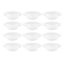 Banquet 12cm Porcelain Soup Bowls (Set of 12)