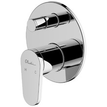 Chrome London Wall Mixer with Diverter