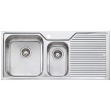 Nu-Petite 1080mm 1 & &frac12; Stainless Steel Kitchen Sink with Right Drainer