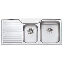 Nu-Petite 1150mm 1 & &frac34; Stainless Steel Kitchen Sink with Left Drainer