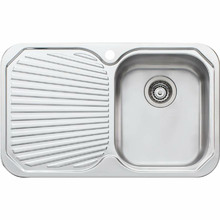 Petite Right Hand Single Kitchen Sink with Drainboard