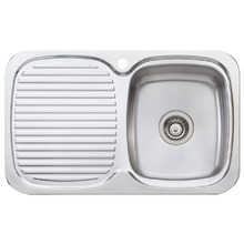 Lakeland Right Hand Single Kitchen Sink with Drainboard