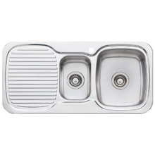 Lakeland 980mm 1 & &frac12; Stainless Steel Kitchen with Left Drainer