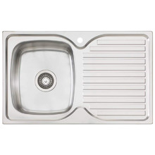 Endeavour Left Hand Single Kitchen Sink with Drainboard