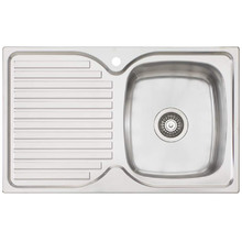 Endeavour 770mm Topmount Single Kitchen Sink with Left Drainer