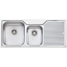 Nu-Petite 1150mm 1 & ¾ Stainless Steel Kitchen Sink with Right Drainer