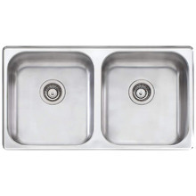 Nu-Petite 890mm Undermount Double Kitchen Sink