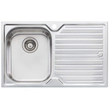 Diaz 770mm Single Stainless Steel Kitchen Sink with Right Drainer