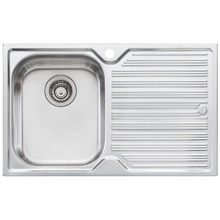Diaz Left Hand Single Kitchen Sink with Drainboard