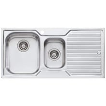 Diaz 980mm 1 & &frac12; Stainless Steel Kitchen Sink with Right Drainer