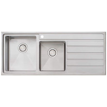 Apollo 1200mm Topmount 1 & &frac34; Stainless Steel Kitchen Sink with Right Drainer