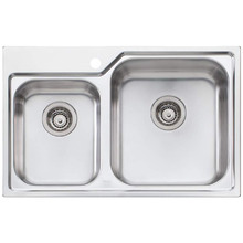 Nu-Petite 770mm Topmount 1 & &frac34; Stainless Steel Kitchen Sink