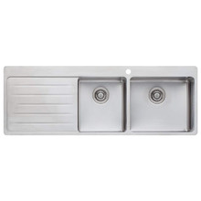 Sonetto 1410mm 1 & &frac34; Stainless Steel Kitchen Sink with Left Drainer