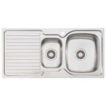 Endeavour 980mm 1 & &frac12; Stainless Steel Kitchen with Left Drainer