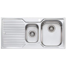 Diaz 980mm 1 & ½ Stainless Steel Kitchen Sink with Left Rainer