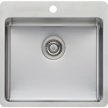 Sonetto 520mm Topmount Single Stainless Steel Kitchen Sink
